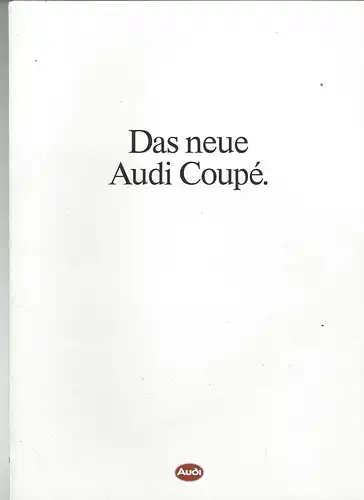 Das neue Audi Coupé . Prospekt. 