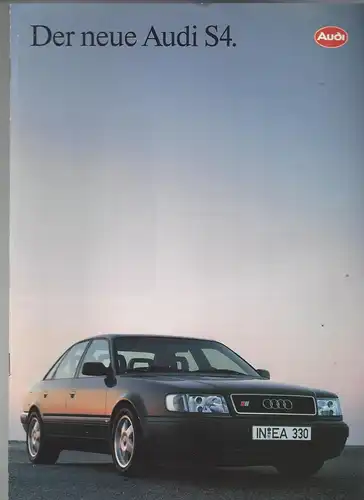 Der neue Audi S4. 7/1991. Prospekt. 