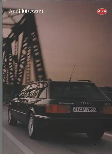 Der Audi 100 Avant 7/1993. Plus Beilage die Technik, Die Sitzbezüge, Die Farben 7/1993. Prospekt. 