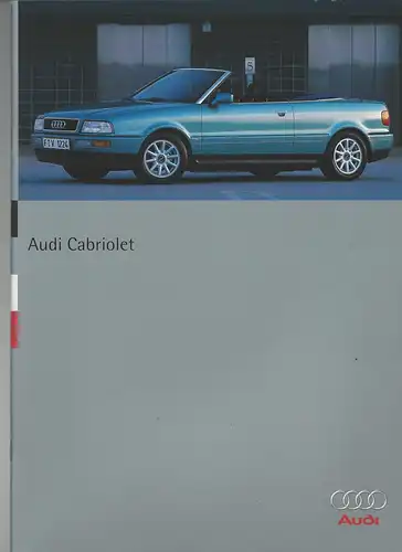 Audi Cabriolet 1.9 TDI.  6/1995. Prospekt. 