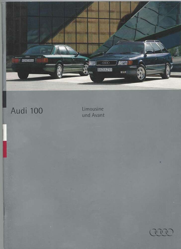 0133AU Audi A6 Limousine Avant Prospekt 1994 10/94 deutsche Ausgabe 