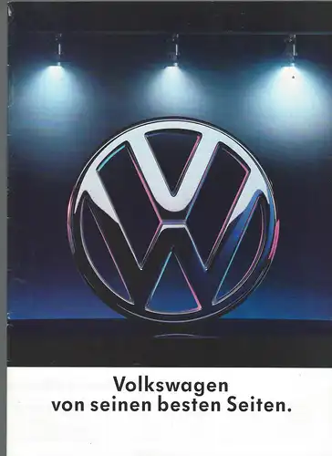 Volkswagen Programm. Volkswagen von seinen besten Seiten.  9/1989   Prospekt. 