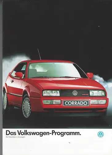 Das Volkswagen-Programm.  11/1988   Prospekt. 