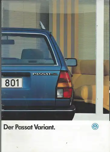 Der Passat Variant.  1/1987   Prospekt. 