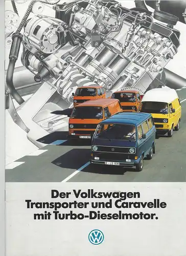 Der Volkswagen LT. Kastenwagen, Kombi, Bus. 1/1984   Prospekt. 