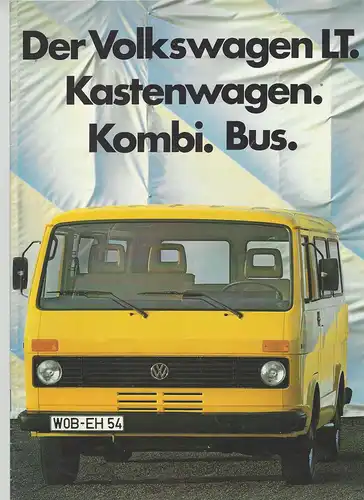 Der Volkswagen LT. Kastenwagen, Kombi, Bus. 1/1984   Prospekt. 