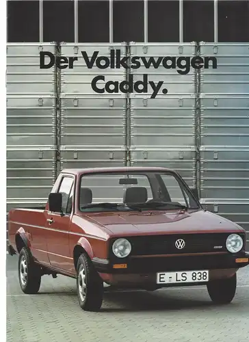Der Volkswagen Caddy. 1/1984.   Prospekt. 