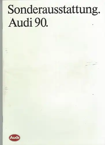 Sonderausstattung Audi 90. 4/1987. Prospekt. 