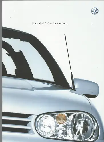 VW. Das Golf Cabriolet.  4/2001.  Prospekt. 