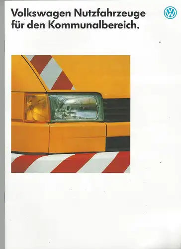 Volkswagen Nutzfahrzeuge für den Kommunalbereich. 6/1994.  Prospekt. 