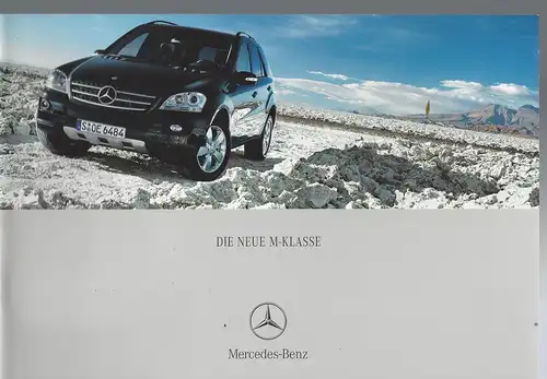 Mercedes Benz. Die neue M-Klasse.   4/2005. Prospekt. 