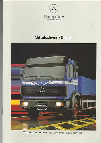 Prospekt. Mercedes Benz Nutzfahrzeuge Mittelschwere Klasse.  8/1992. 