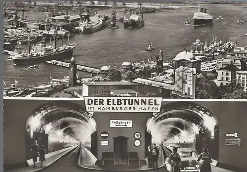 Der Elbtunnel im Hamburger Hafen.