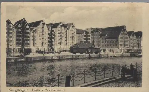 Königsberg i. Pr. Lasterdie Speicherviertel