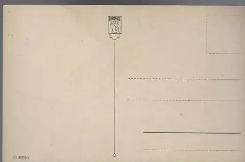 NPG Künstlerkarte von Hahn 18, Nr: 8002/4: Ob ich ihm so gefalle?