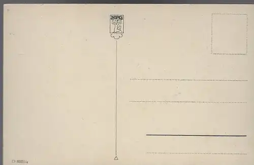 NPG Künstlerkarte von Hahn 18, Nr: 8001/4: Willst Du zu mir?