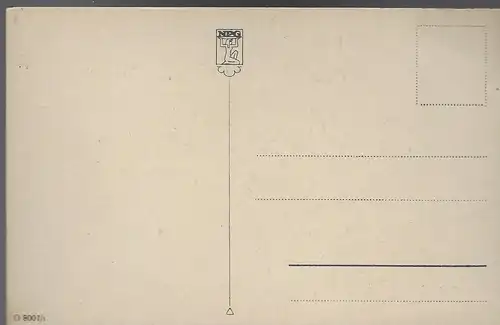 NPG Künstlerkarte von Hahn 18, Nr: 8001/1:  Willst Du bei mir bleiben?