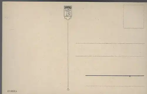 NPG Künstlerkarte von Hahn 18, Nr: 8001/2:  Wen suchst Du denn?