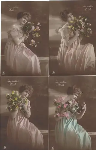 6 Karten Serie SPV 130/ 1-6.  In voller Blüte.