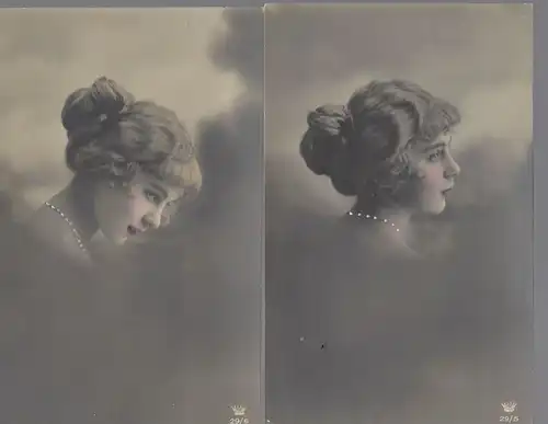 5 Karten Serie NBC Nr. 29/2-6.  Mädchen mit Halskette.