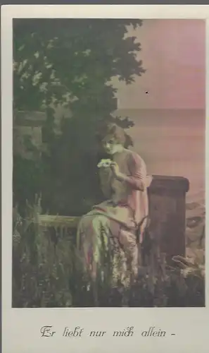 Künstlerkarte  PFB Nr. 4742/5.  Er liebt nur mich allein