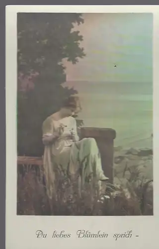 Künstlerkarte  PFB Nr. 4742/3.  Du liebes Blümchen sprich