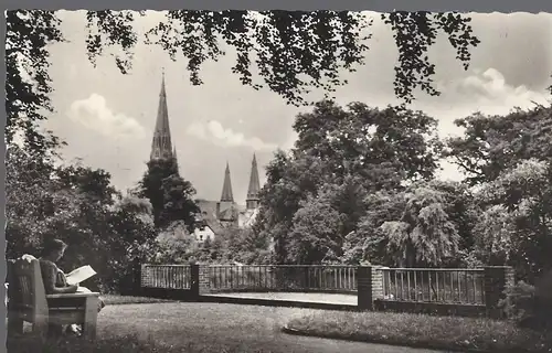 Oldenburg (Oldb.) Blick vom Schloßgarten auf die Lambertikirche