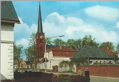 Brake an der Unterweser. Blick auf die Kirche.