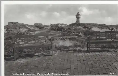 Nordseebad Langeoog. Partie an der Strandpromenade