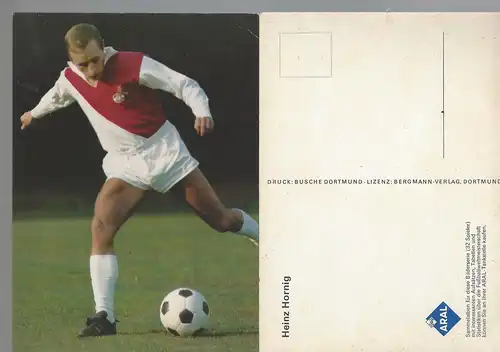 Aral Postkarte Heinz Hornig 1.FC Köln. Bergmann 