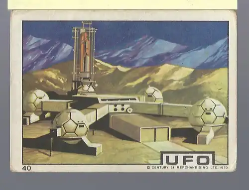 Sammelbild. PEZ / UNIMINT Sammelbild zur Fernsehserie UFO (1970) Bild Nr. 40