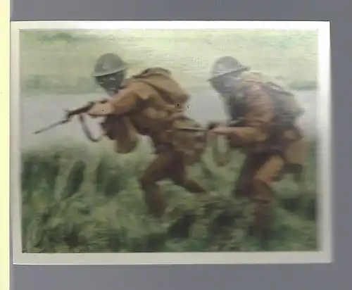 Sammelbild Yosma. Wie die anderen gerüstet sind!... Bild Nr.  26 Englische Infanterie mit gefälltem Bajonett im Strumangriff. 