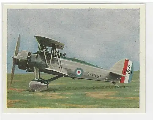 Sammelbild Yosma. Wie die anderen gerüstet sind!... Bild Nr.  168 Englischer Jagdeinflieger Armstrong A.W. 16