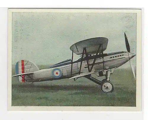 Sammelbild Yosma. Wie die anderen gerüstet sind!... Bild Nr.  170 Englischer Jagdflieger Fairey IIM