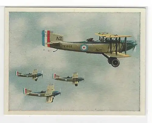 Sammelbild Yosma. Wie die anderen gerüstet sind!... Bild Nr.  195 Englischer Aufklärer im Geschwaderflug