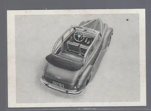 Paicos Zigarettenbilder Sammelalbum Automobile aus aller Welt. Serie D, Gruppe 9, Bild 4, Opel Olympia 1951