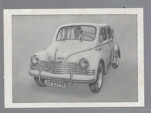 Paicos Zigarettenbilder Sammelalbum Automobile aus aller Welt. Serie F, Gruppe 17, Bild 2, Renault 4 CV
