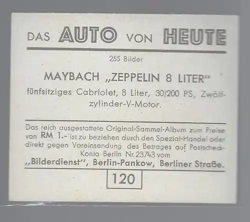 Das Auto von Heute. Bild 120. Maybach Zeppelin 8 Liter
