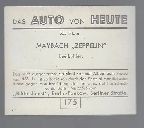 Das Auto von Heute. Bild 175. Maybach Zeppelin Keilkühler