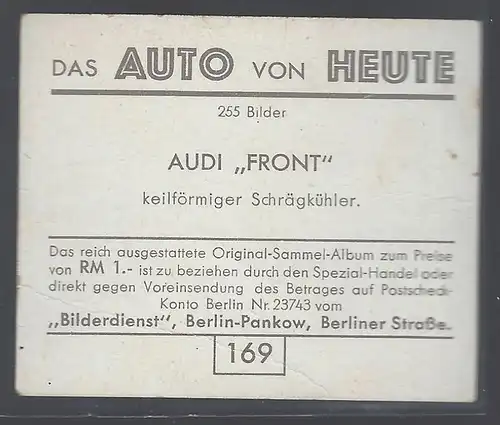 Das Auto von Heute. Bild 169. Audi Front keilförmiger Schrägkühler