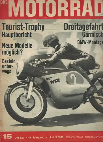 Das Motorrad 15/1967: Das Motorrad baut am Motor BMW R 60, MC Werksmaschine von Husquana. 