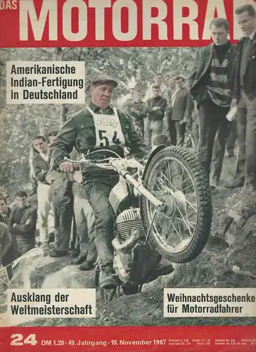 Das Motorrad 24/1967: Der letzte Lauf zur Straßenweltmeisterschaft 1967 Großer Preis von Japan. 