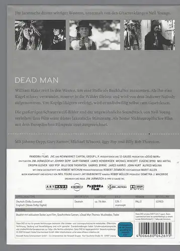 Dead Man.  Jim Jarmusch