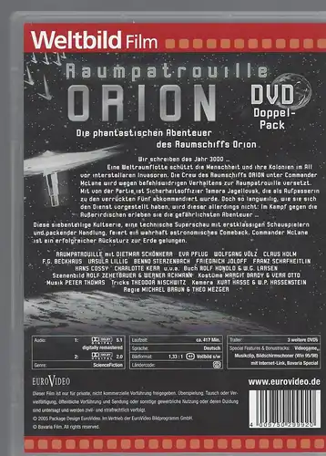 Raumpatrouille Orion Folgen 1-7 (Weltbild Film) 2 DVDs