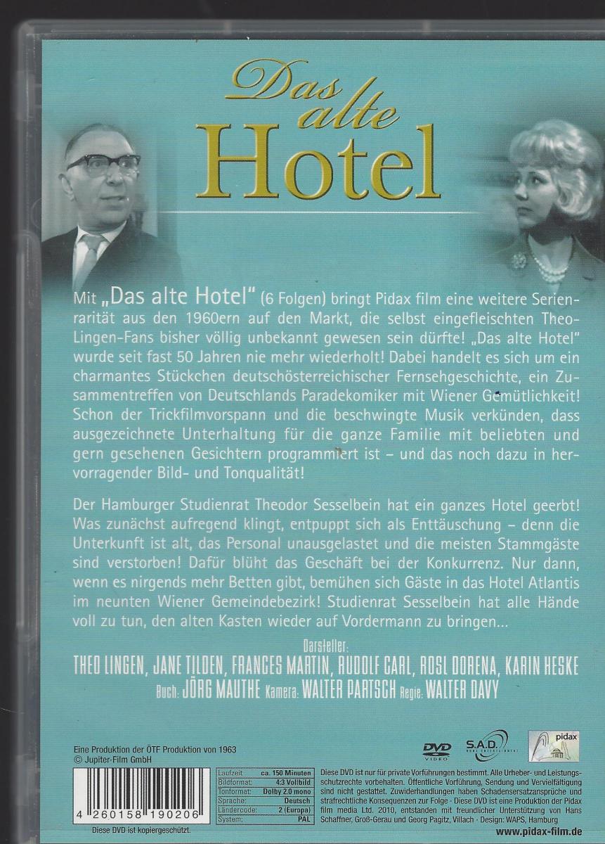 Theo Lingen Das Alte Hotel Die Komplette Serie 2 Dvds Nr Dvd029 Oldthing Sonstige Dvd S