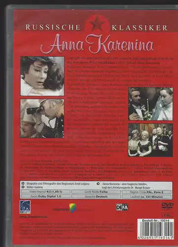 Russische Klassiker. Anna Karenina. Alexander Sarchi.