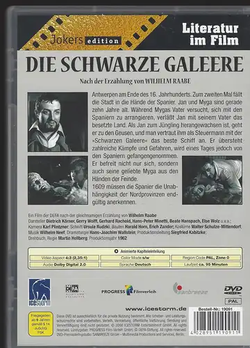 Die schwarze Galeere DEFA - Wilhelm Raabe. Literatur im Film