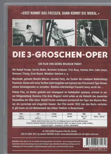 Die 3-Groschen-Oper (Einzel-DVD) 