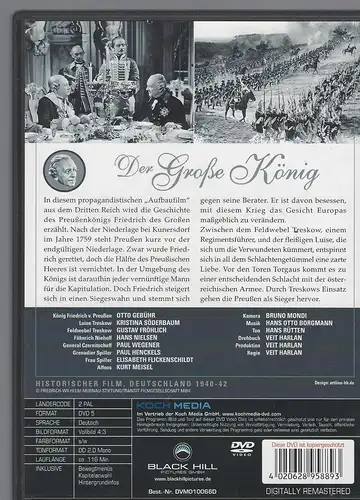 Der große König . Deutsche Filmklassiker