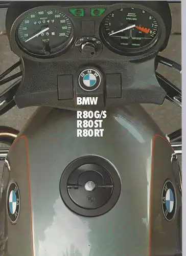 Prospekt. BMW R80 G/S, R80 ST, R80 RT. 1/83. 